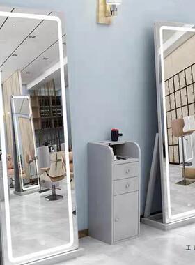 网红理发店镜台发镜廊美灯发落地RZP镜子带烫染镜潮款全身发剪镜