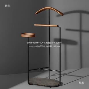 大理石浴缸毛巾架浴室实木置物架卫间免打ZWW孔简生收纳浴巾地架