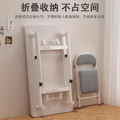 免安方装折叠桌子出租房饭电脑桌EFV宿舍书桌写用字桌家吃桌长形