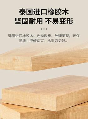 MEZ84实木可移动茶几小户型家LUP客厅小1推车升降边几阳大台茶用