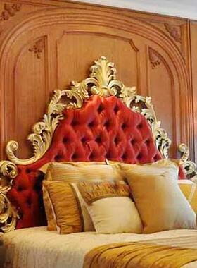 法式新古典婚床主廷卧欧式气宫双大人床2米2.米大2CXB婚床家具