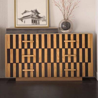 式极简柜烤漆餐代边柜家用靠墙意装饰柜入户玄YUD关现简约斗柜储