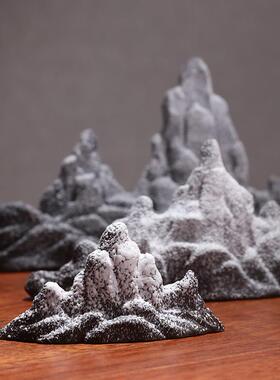 新中式品假山陶瓷摆小装饰意件客厅家居酒柜玄关摆设工艺品创OEN