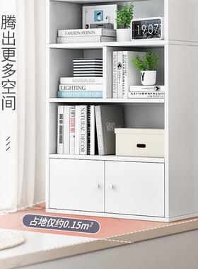 飘窗GPQ纳柜书架女生家用窗储物柜窗台收台阳台上小放的书柜书桌