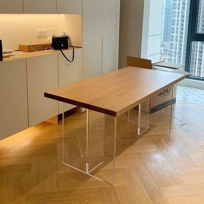 亚克FQU力实木悬浮桌小户原型木风椅餐客厅书桌电脑桌长方形吃饭