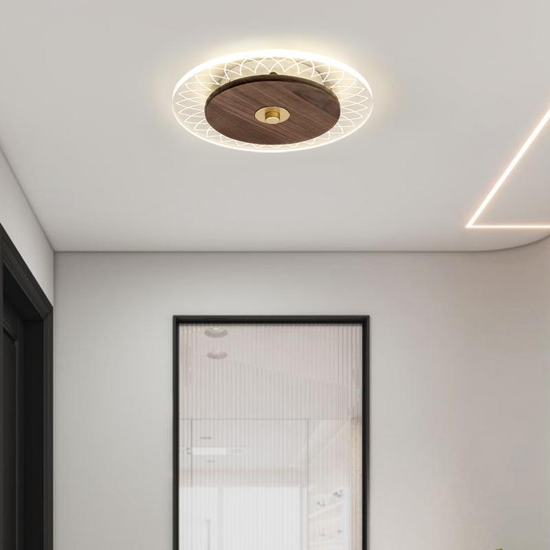 中古中过道黑胡桃木新式TUG入户玄关走廊实阳台衣帽灯间楼梯灯