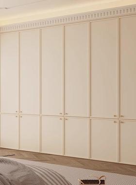 法HZI式复橱古奶间油风到全屋衣帽一门顶家用中古衣简约衣柜组合