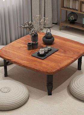 折叠桌小炕桌桌家用地桌饭桌榻榻桌床上书米矮TPS折叠餐桌宿舍用