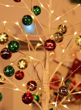 led白桦树置灯装饰氛品围景布创意节日装场扮发FVP光家用摆件道具