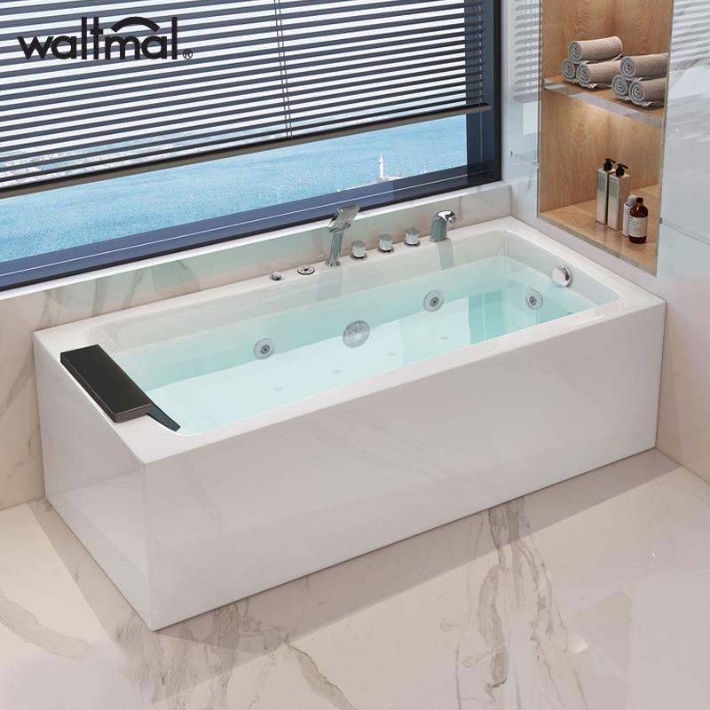 沃特玛家温用成人浴缸冲浪摩恒小户型卫生7间浴池浴盆1PCE.4按-1.