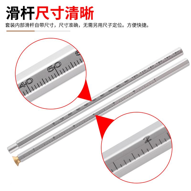 ZPQ线三一欧式木工划线器木工直线圆弧合划平行圆规画线器工器具