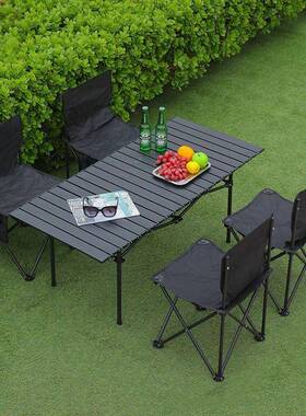 ILY户折叠便携桌椅组合简约一外折叠桌桌子露营野餐套餐桌组合厂
