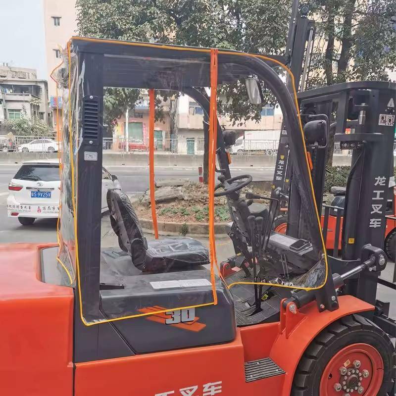 杭叉车雨棚挡雨帘阳遮门围帘龙工防ASG雨防晒罩合力顶州棚帘遮雨