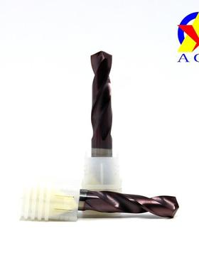 5度钢头钻超硬涂层XWV高硬度不锈6钢合金钻钨头