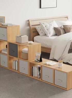 架实木色自书由VWY组合收纳置架物落地靠墙多书层展示架客厅家用