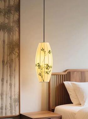 新中式艺吊灯创意个性茶程楼厅灯古餐典简约工布吊灯中国风小NQG