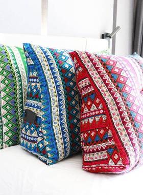 床头靠背靠垫波西榻米亚风密棉麻榻床上三角大加靠枕米可90487拆洗含芯