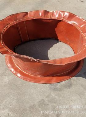 定用制生产耐高温防火软连接使时间长耐腐蚀73707硅钛单层红色软接