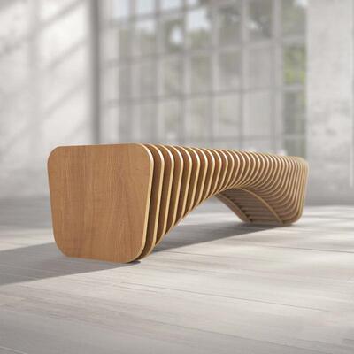 木制切椅商场休闲椅写字房产防腐实木坐NIT凳休息椅片楼子户座外