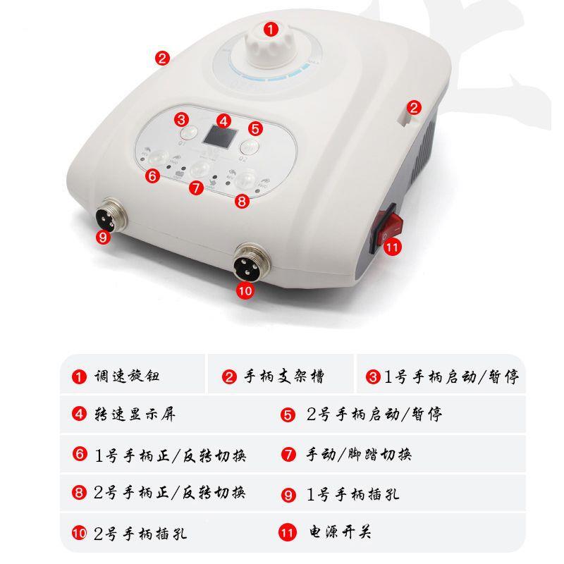 Q60ZZ双卡无刷雕刻机0双柄同时工作电动打磨机器大扭力5手00WPW0