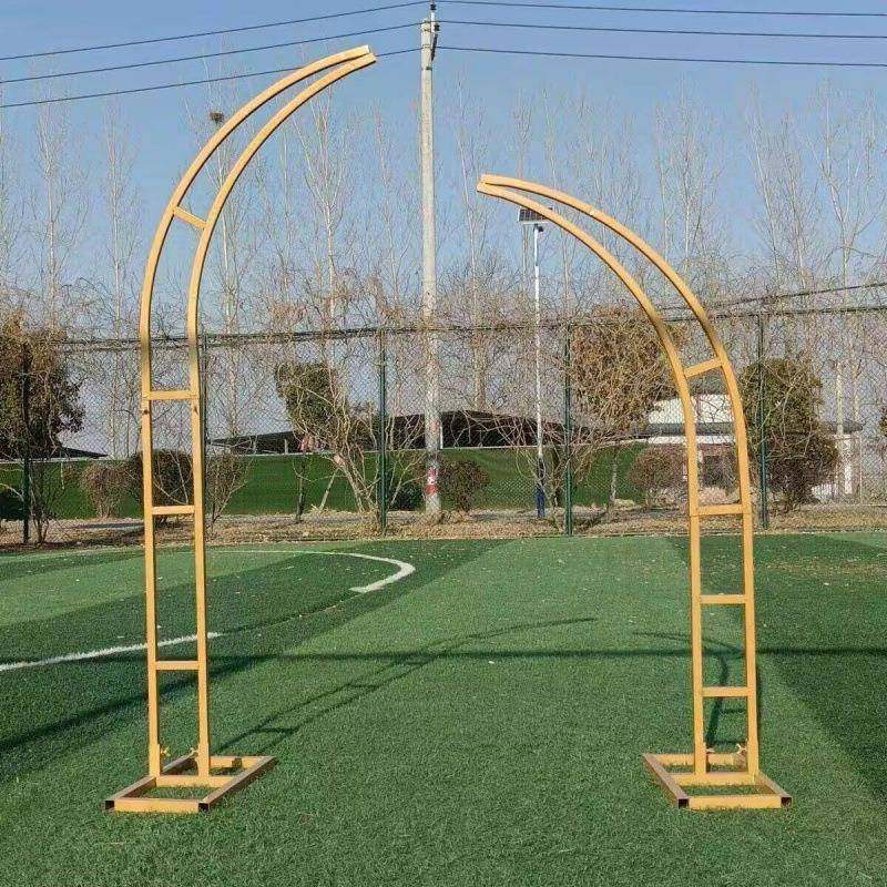 新款婚庆铁艺拱花GLY架口牛角门羊角门户外婚婚礼门布置拱门结门