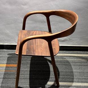 餐椅用家舒美特椅胡实木椅PPG子靠背扶手椅桃电木书桌脑餐厅会议