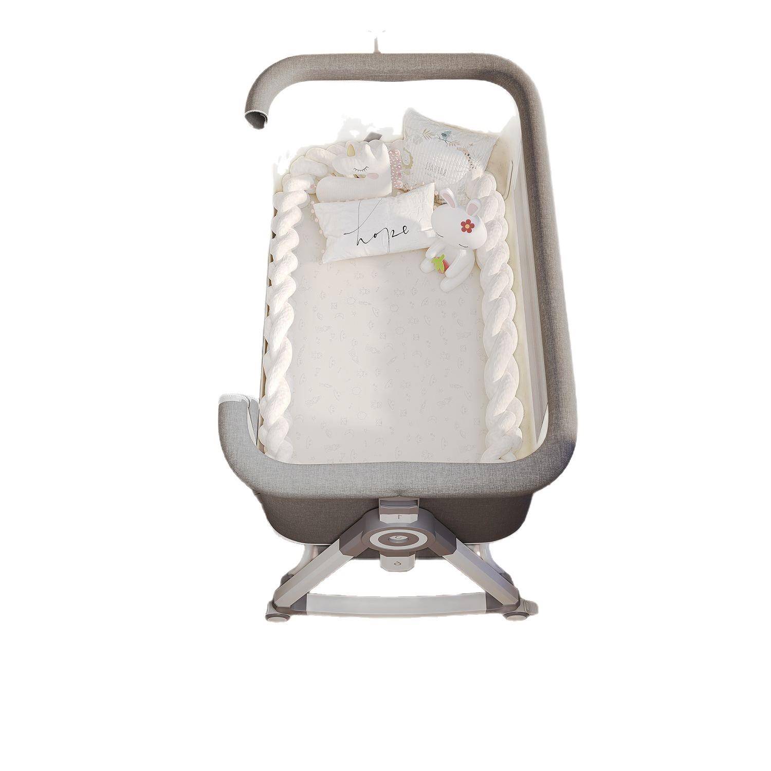 婴儿床拼接大床折婴儿动生多功能可移动可叠移便携式INX新儿摇篮