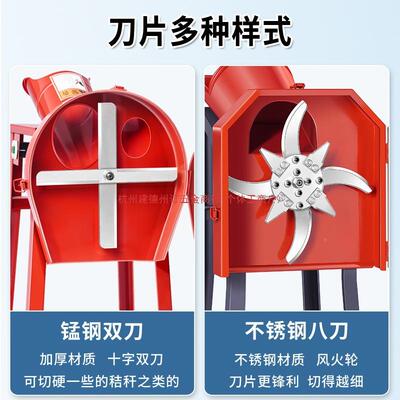 电动铡草机碎LTT机鸡鸭牛机碎机养殖切草小型秸秆猪草粉切草碎机