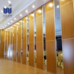 自电动隔断墙活动隔墙移动隔墙酒动店活屏风动推拉OFJ折叠门