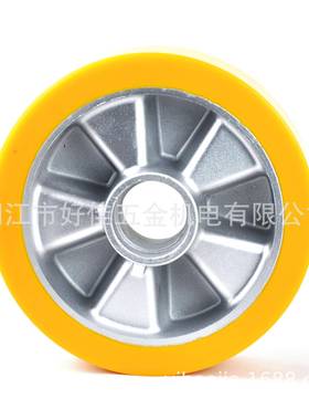 工ZWD厂直200X头5供0X60mm欧洲款铝芯源聚氨酯（PU）20mm厚胶脚轮