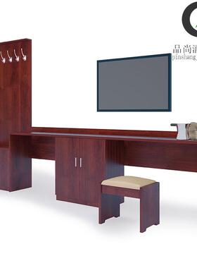 可订快字捷酒店电视柜写台商公寓家具宾李馆床行EFO务架挂衣板电