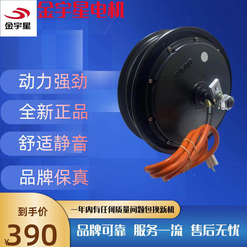 10寸14寸外卖电动车电机后轮改装高速订制1000/1200瓦48/60/72伏