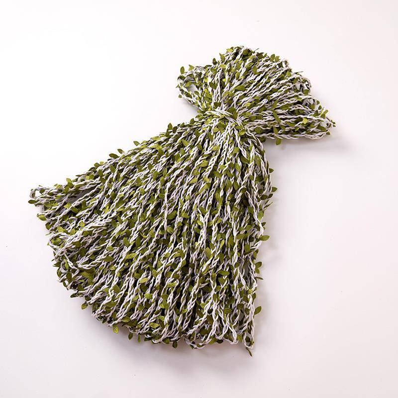 厂家供DIY蜡绳树装饰缠直绕叶绳子藤WGX条蜡线绳树叶装饰麻厂家