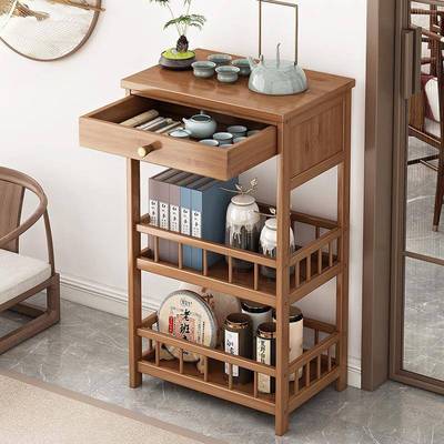 0101沙边茶边柜几茶具可移动小茶几角靠墙茶水置物几架茶叶架茶发
