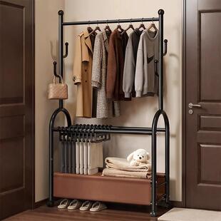 衣架落地晾功家用室内可移动简服易挂衣架子多能衣裤架一体衣AC60
