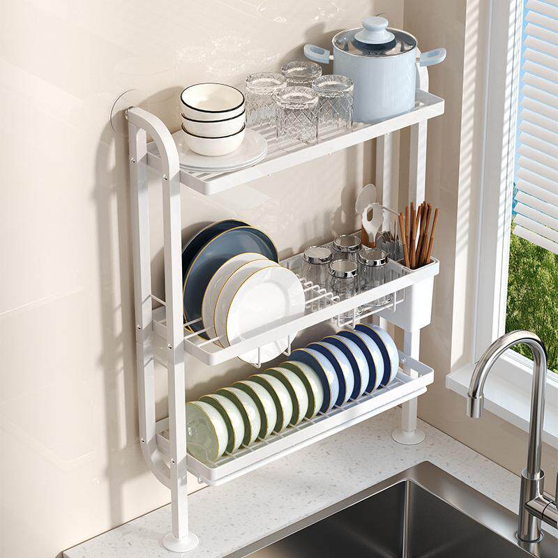 厨房沥水碗架架餐水槽置物架家用沥水架台面盘碗碟沥水碗架具收子