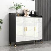 岩板边柜现代简靠墙储2858物柜厨家房用收纳置餐约物客厅吧台茶水