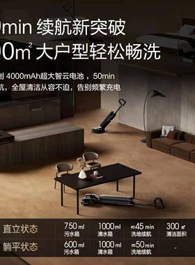 添可洗芙万Arti地机万A芙扫rtist30S高温除菌躺0缠毛全向贴边洗拖