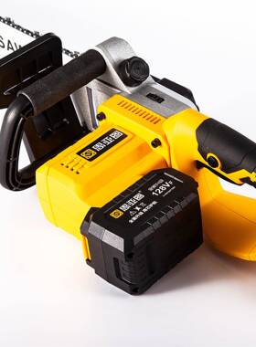 16锯寸充电持式锂电电链锯手户外伐木单XTH手锯砍树修枝锯电家用