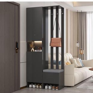 户入玄关客厅实木隔断柜轻743奢现代简约置物屏架进门风柜鞋 柜柜