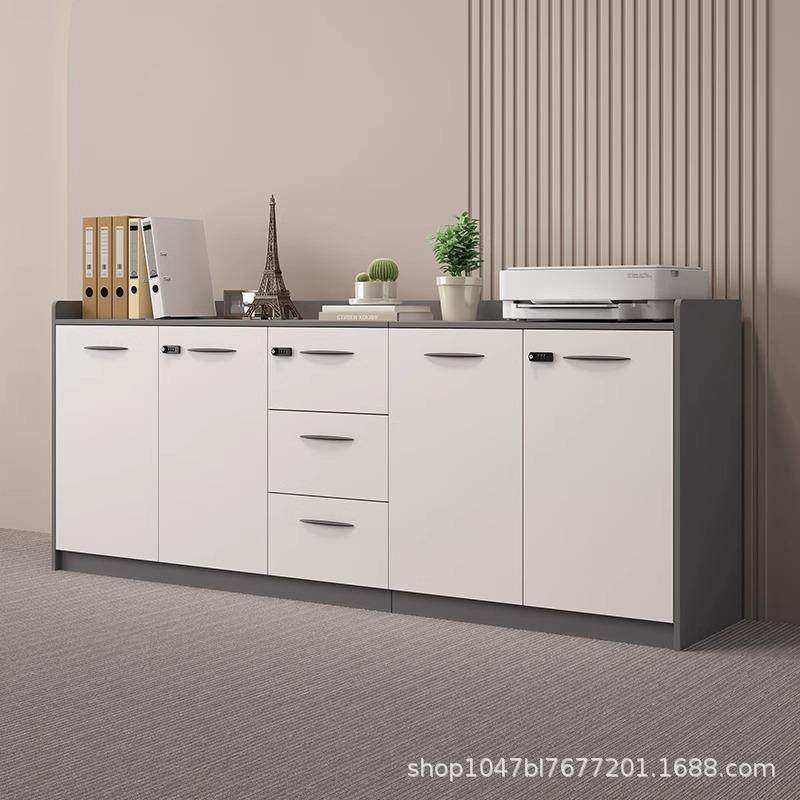 文件柜矮柜办室茶水公柜储物置柜打印机YS-30221物柜木质资柜落地