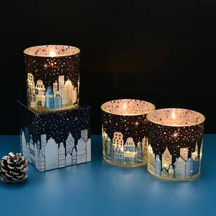 圣城诞星空夜光感香薰蜡886烛玛莎市平替款 电发子光