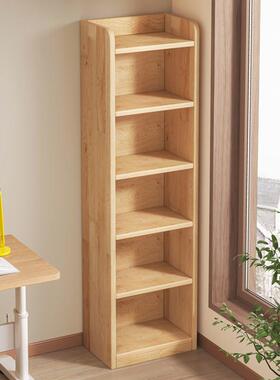 实木转角CA59CA1书架落地置物架书松木窄纳柜儿童家用收柜缝子客