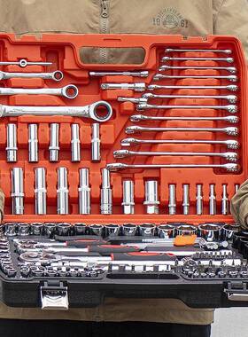 套筒棘轮手工具组合套大中小RYL汽修汽车装扳维修飞工具修车工具