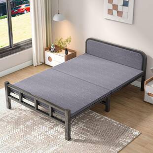 折叠床人出租单房值宿舍金属折班叠床办公室休床家用折-疊午铁床