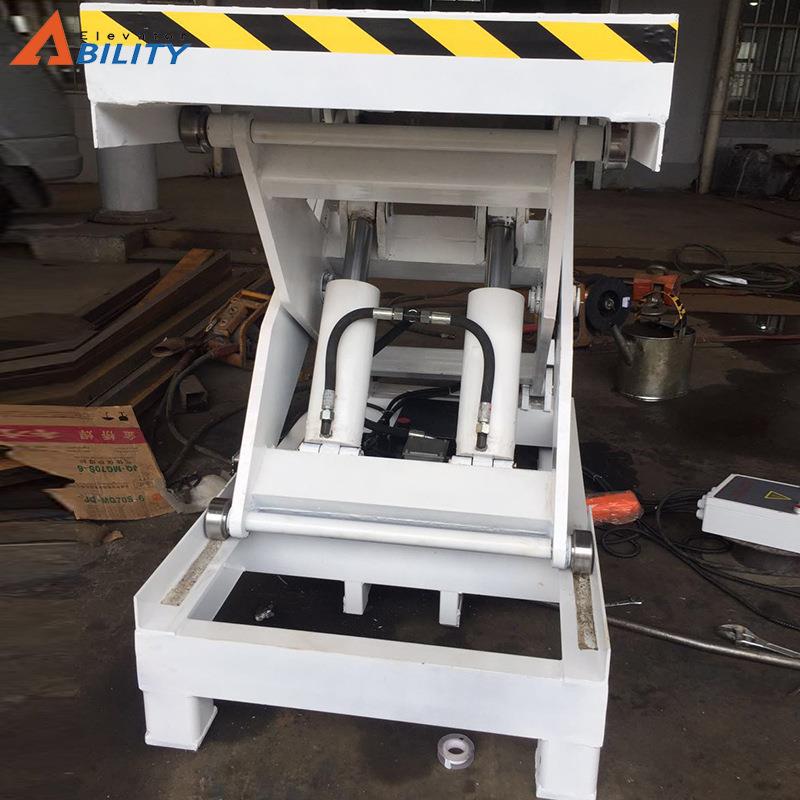 单叉液升降业平台电动固定小型升机高空作降车液737压升降平压台