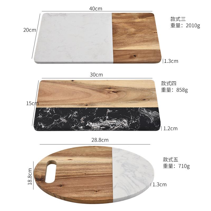 大接理石拼EEV木板相思木拼菜板芝士板面包砧厨房菜多功能切菜板
