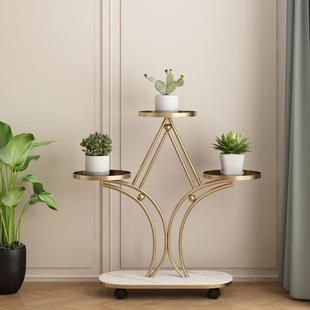 轻奢多架层000 0铁艺花架内客厅绿萝花子阳台多盆肉吊兰落地花