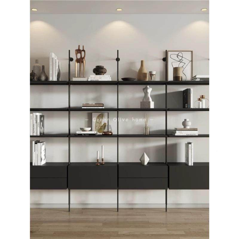 意极简书轻多层书柜简约金奢属架靠墙置物架一字隔板落地收式9953,农机/农具/农膜,其它农用工具,淘宝优惠券,粉丝福利购,淘宝优惠卷