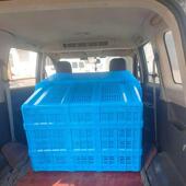 大号眼蓝色1米箩工用周转筐内径 业c94xLKX64x49网m